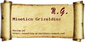 Misetics Grizeldisz névjegykártya